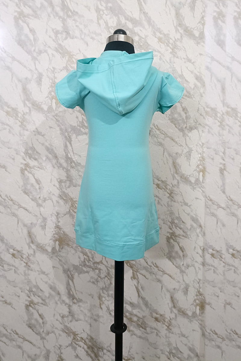 100% Cotton Bodycon Dress (Blue)