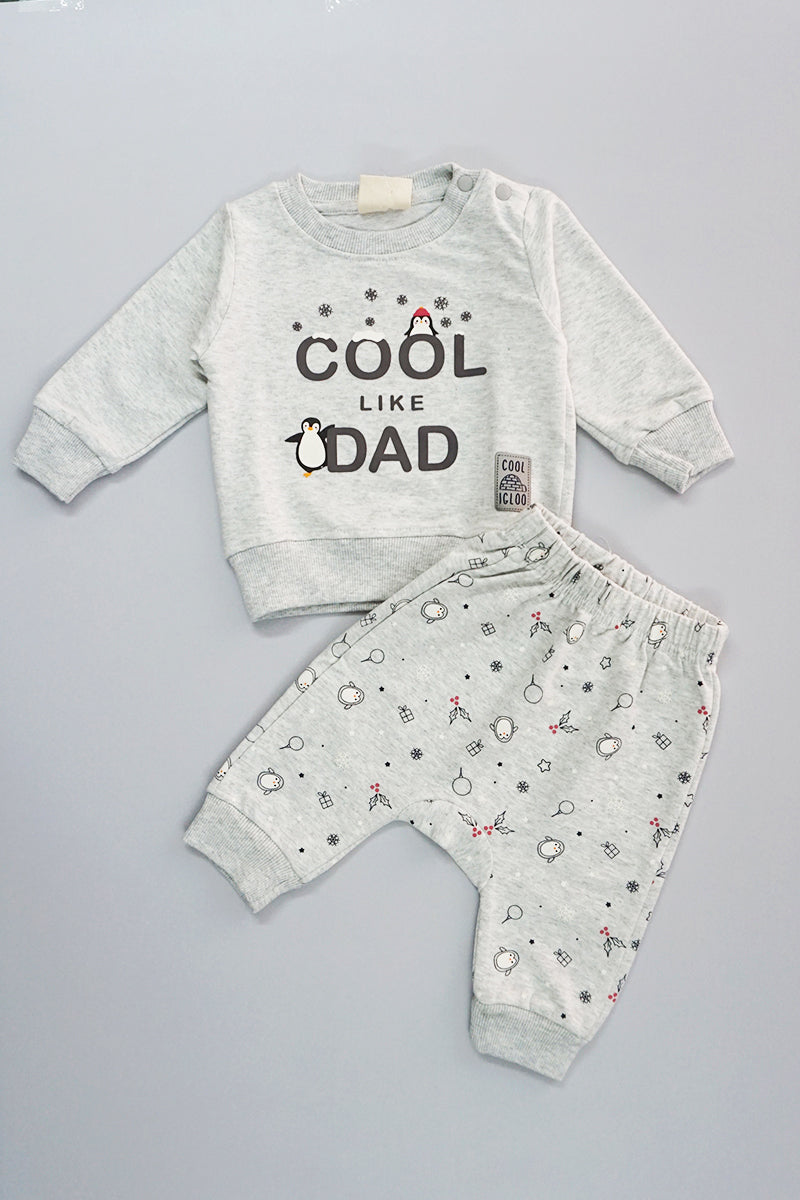 Full Sleeves Cotton Jogger Set (Grey)