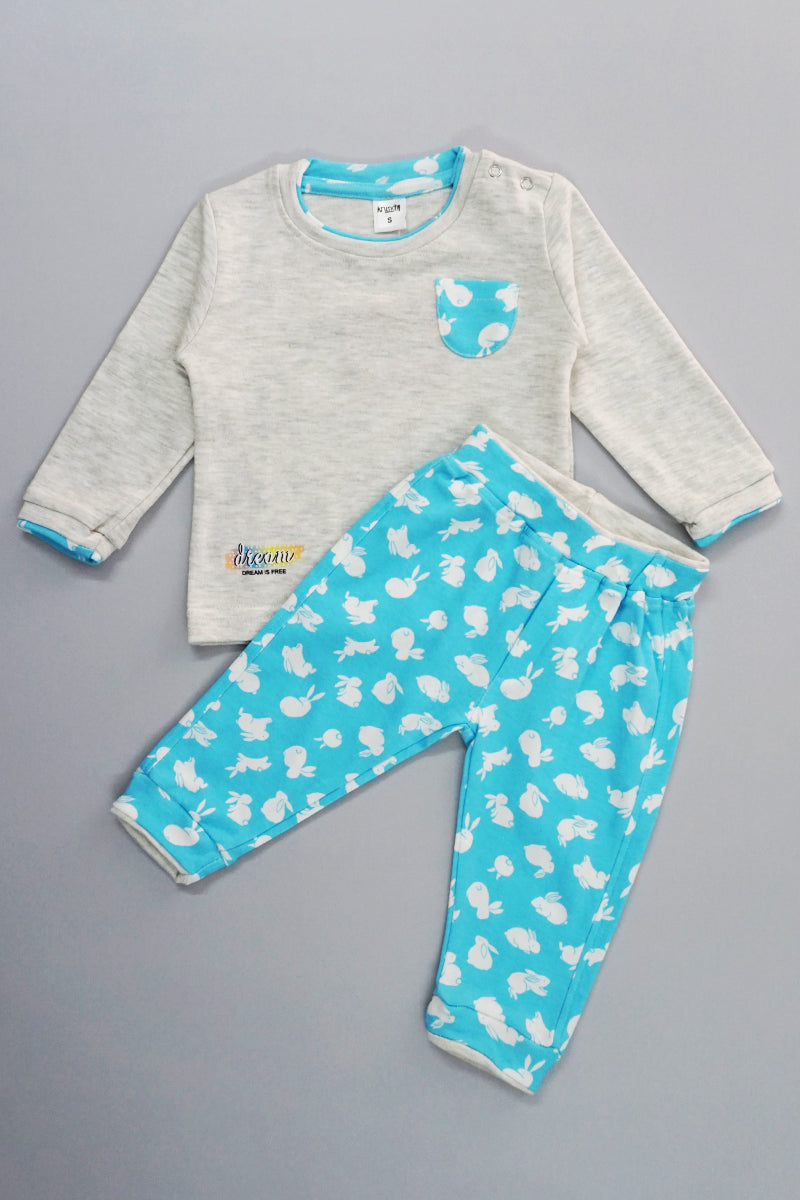 Cotton T-shirt & Bunny Printed Pant