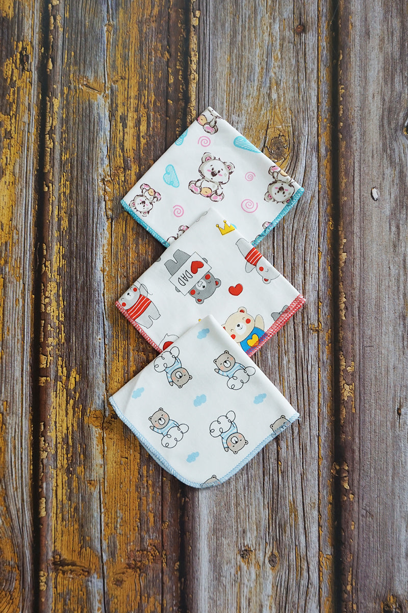 Hosiery Wash Cloth | Rumal (Pack of 3)