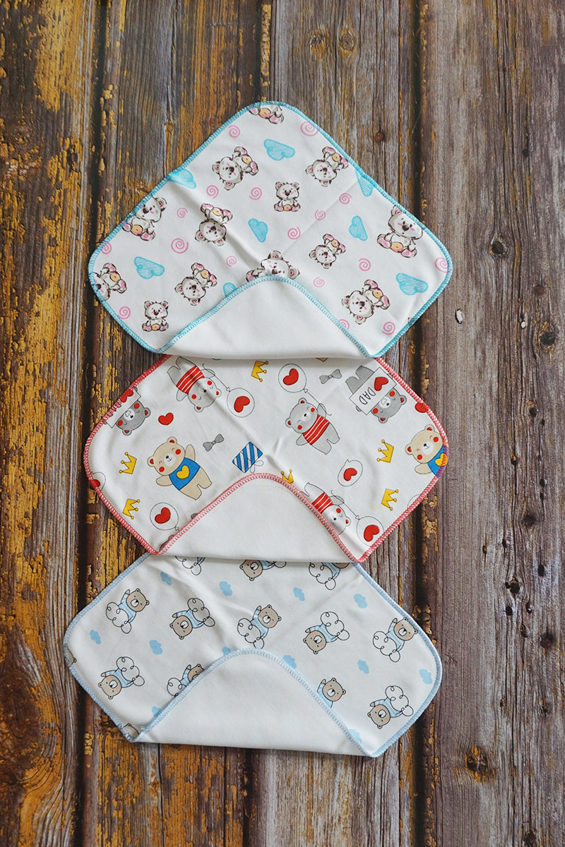 Hosiery Wash Cloth | Rumal (Pack of 3)
