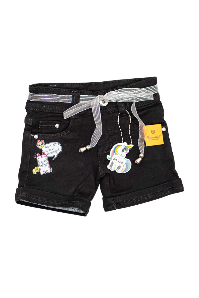 Black denim shorts clearance png