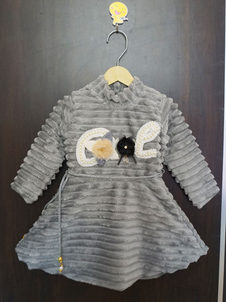 Faux Fur Dress With Velvet Legging (2-3 Years)