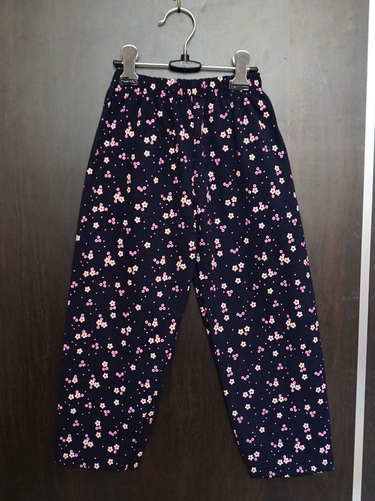 Peach & Navy Fleece Night Suit (3-4 Years)