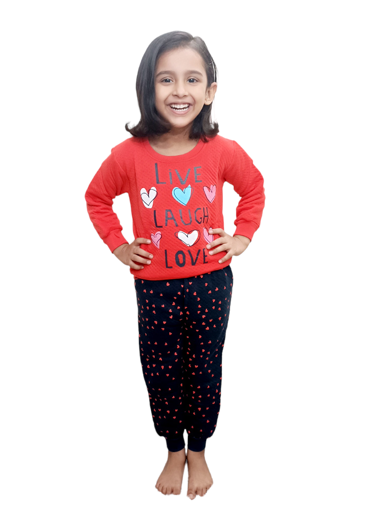 Red & Navy Fleece Comfort Suit (4-5/5-6 Years)