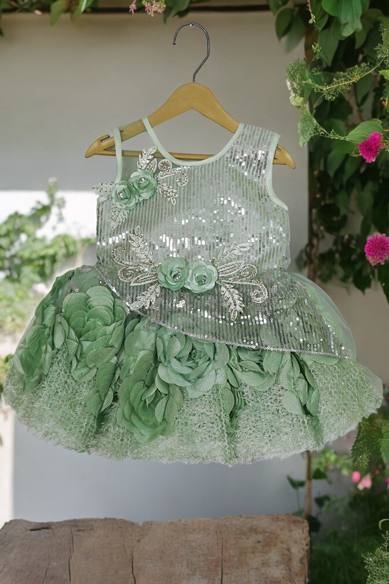 Full Body Sequin Detailing Party Frock