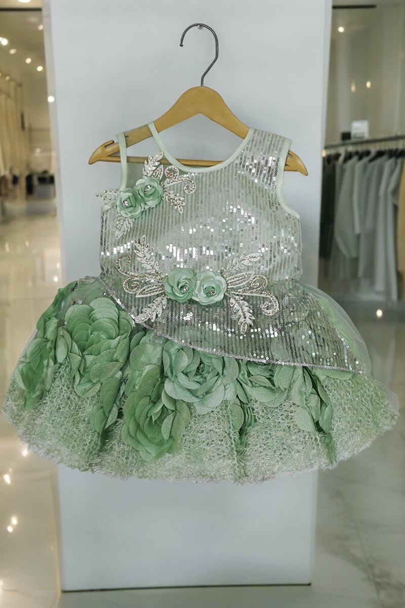 Full Body Sequin Detailing Party Frock