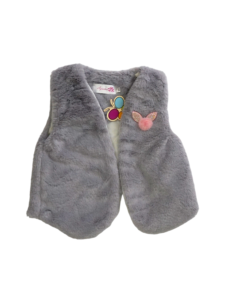 Faux Fur Jacket and Skirt with Velvet Top (2-3 Years|4-5 Years)