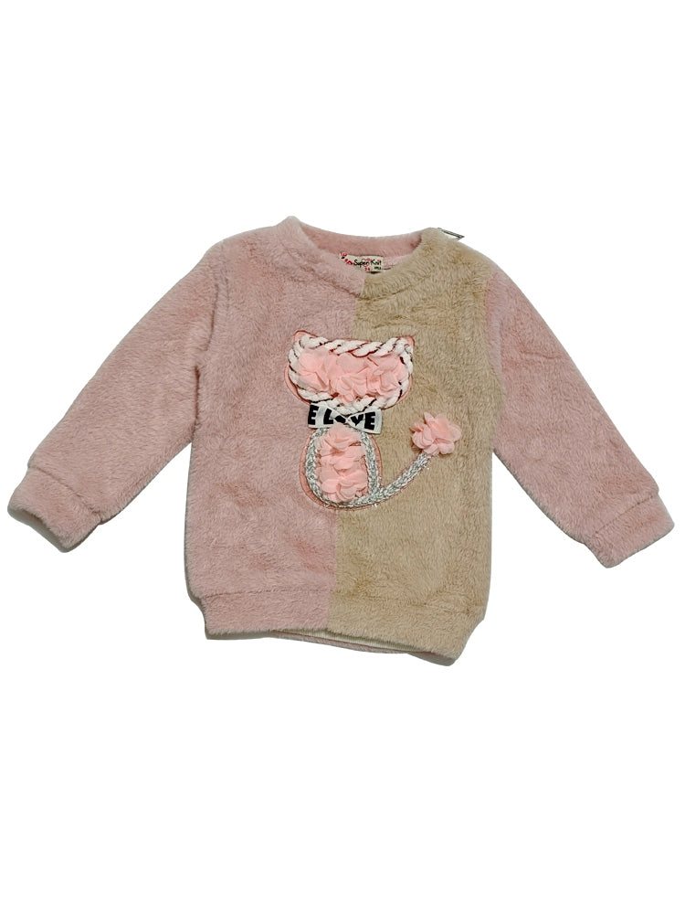 Fur Sweatshirt & Quilted Cotrise Pant (3-4 Yr | 4-5 Yr)