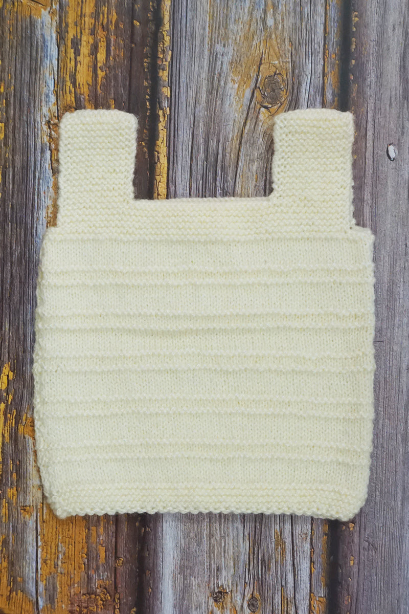 Handknitted Sweater Vest (Off-White)