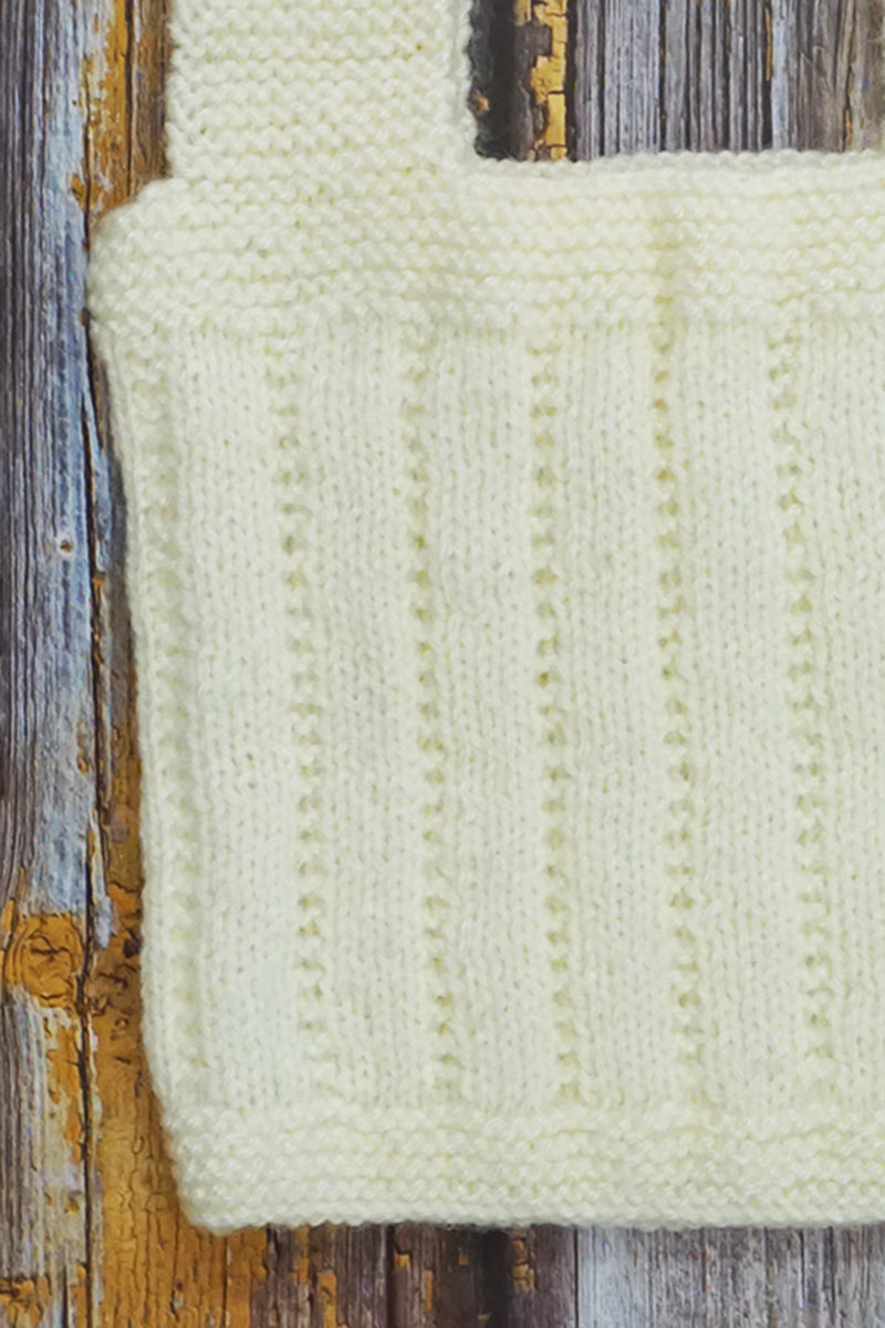 Handknitted Sweater Vest (Off-White)