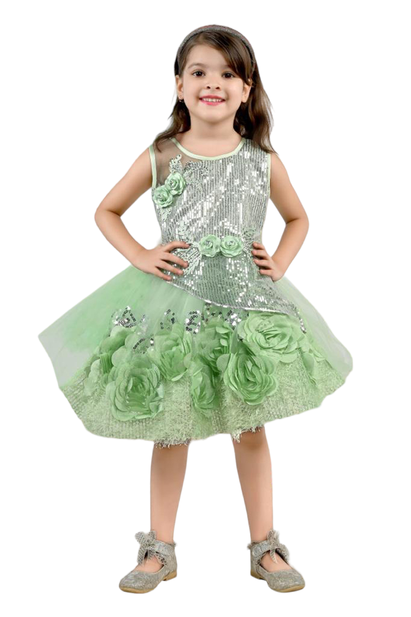 Full Body Sequin Detailing Party Frock