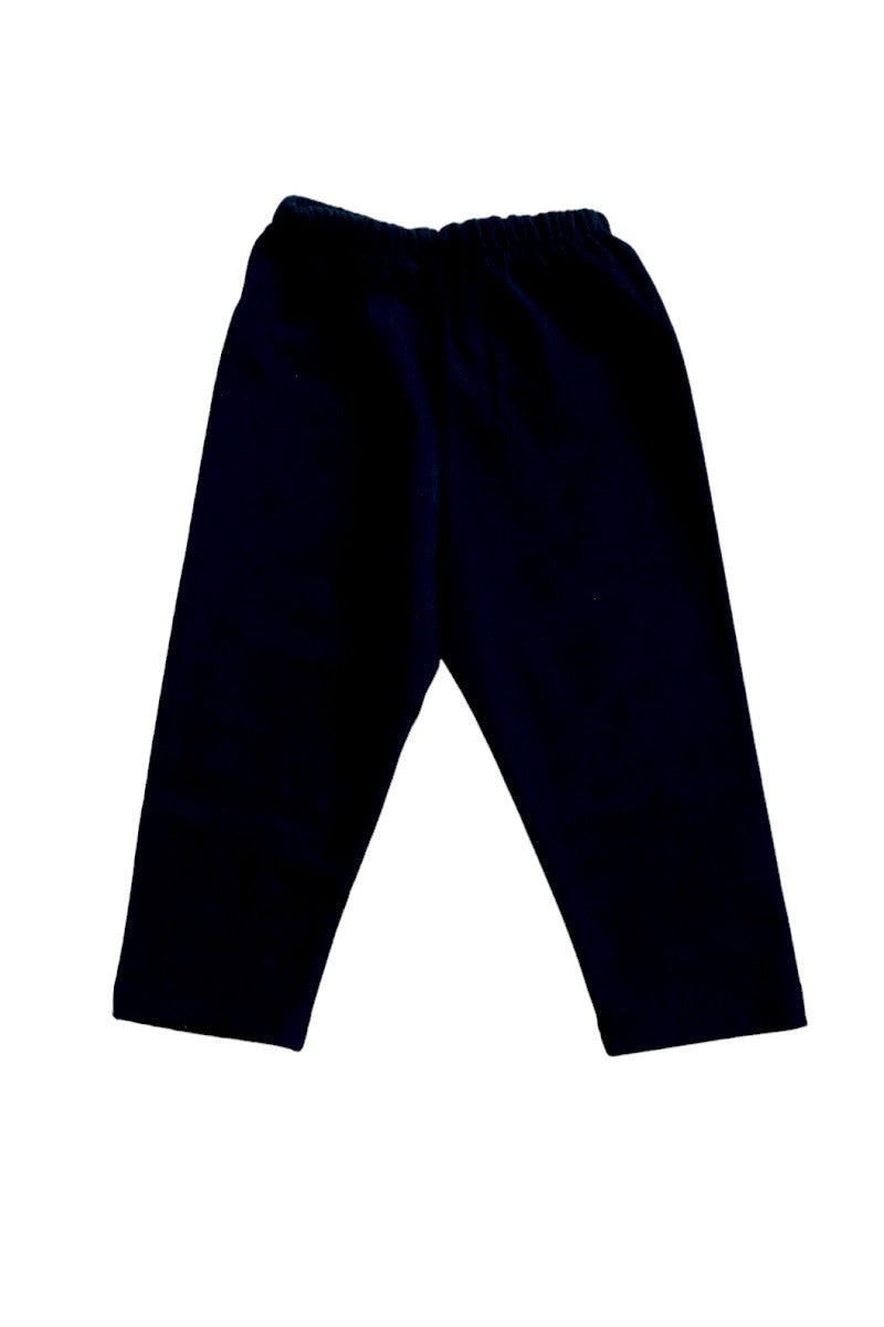 Pre Winter Full Sleeves Frock with Pajami Set (Navy Blue)