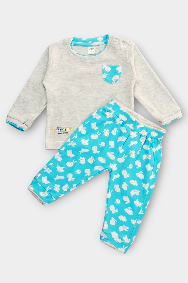 Cotton T-shirt & Bunny Printed Pant