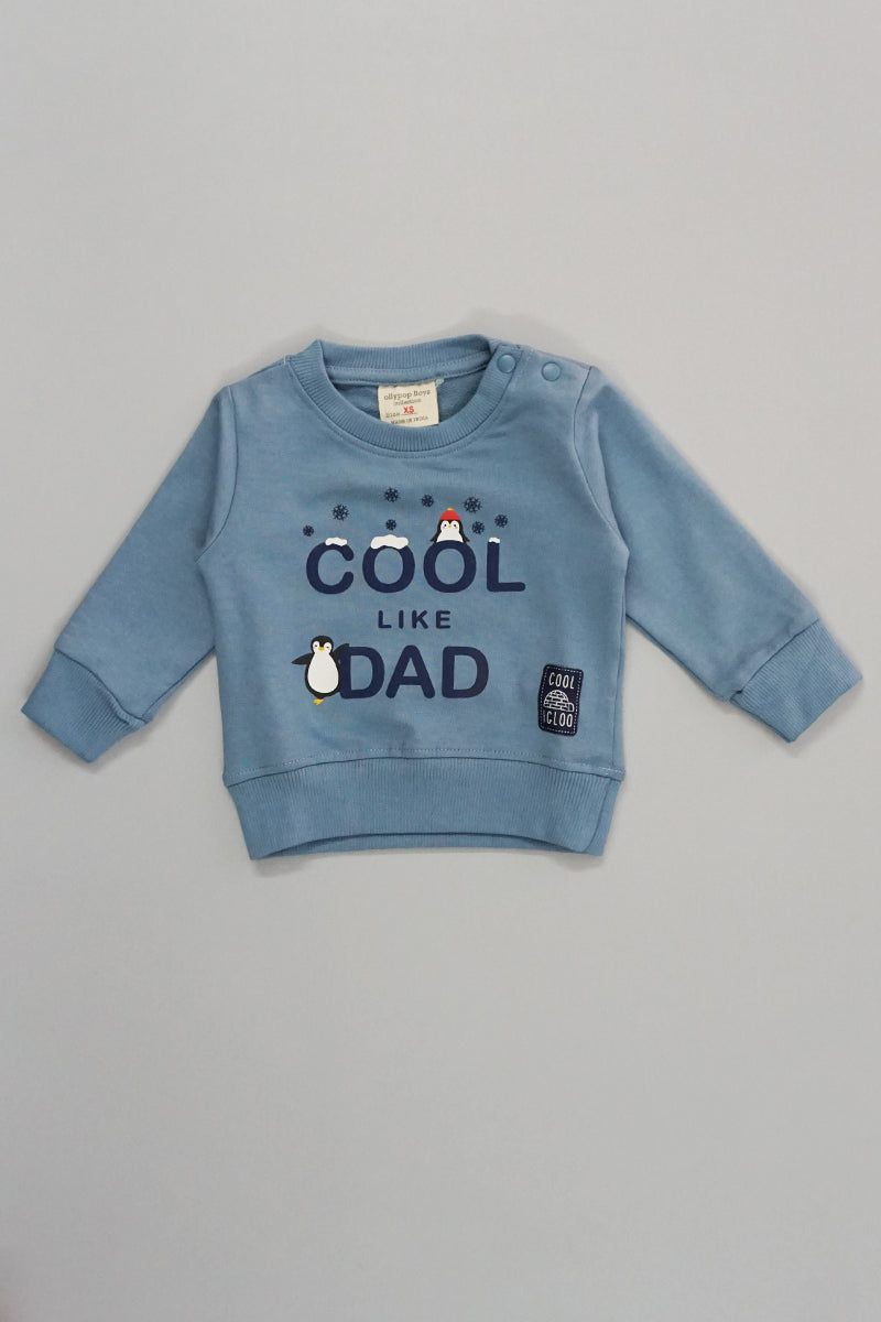 Full Sleeves Cotton Jogger Set (Blue)