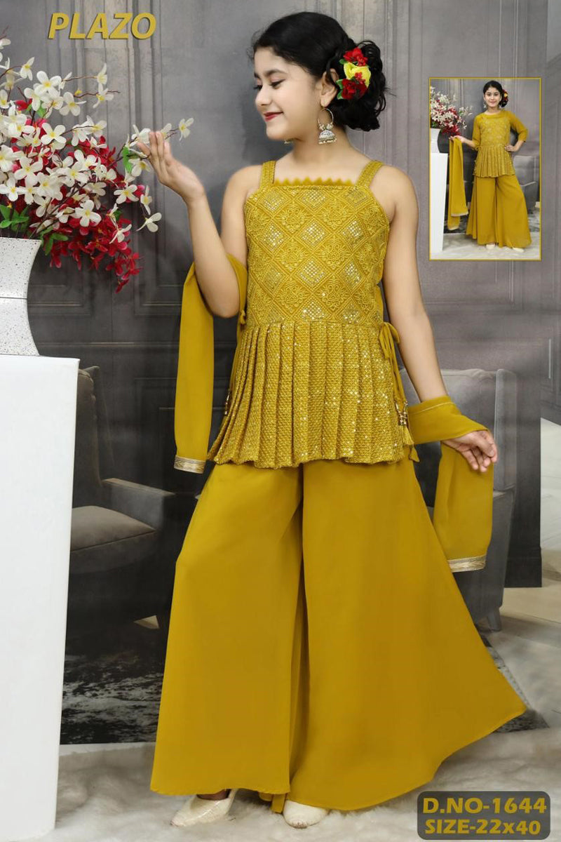 Top Style Kurti with Palazzo & Dupatta