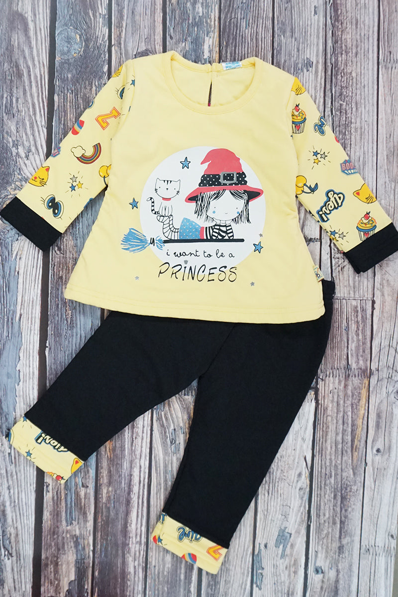Quilted Witch Print Polyfill Suit (2-3 Years)