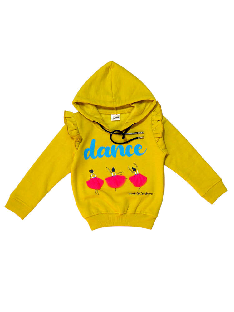 Yellow Winter Fleece Hoody Top (1-2 Years)