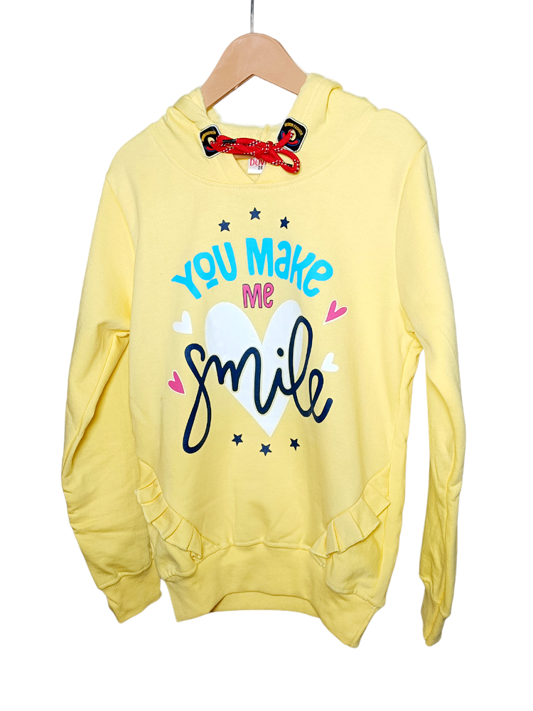 Yellow Winter Wear Fleece Top (6-7 Years)