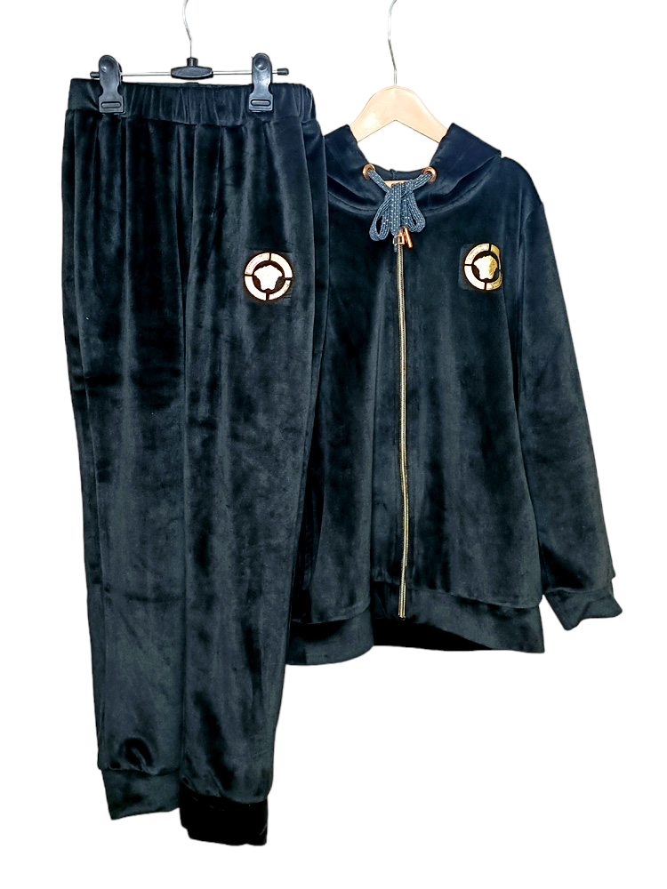 Girls Velvet Hoody Track Suit (3-4 Years)