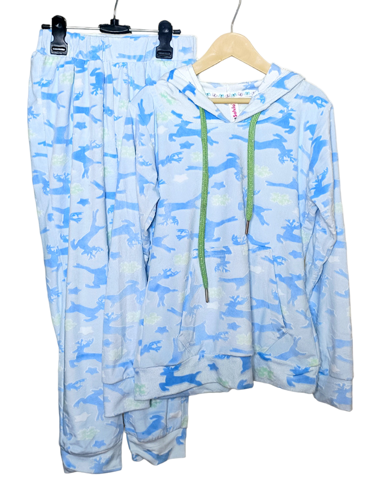 Girls Textured Velvet Track Suit (6-7 Years)