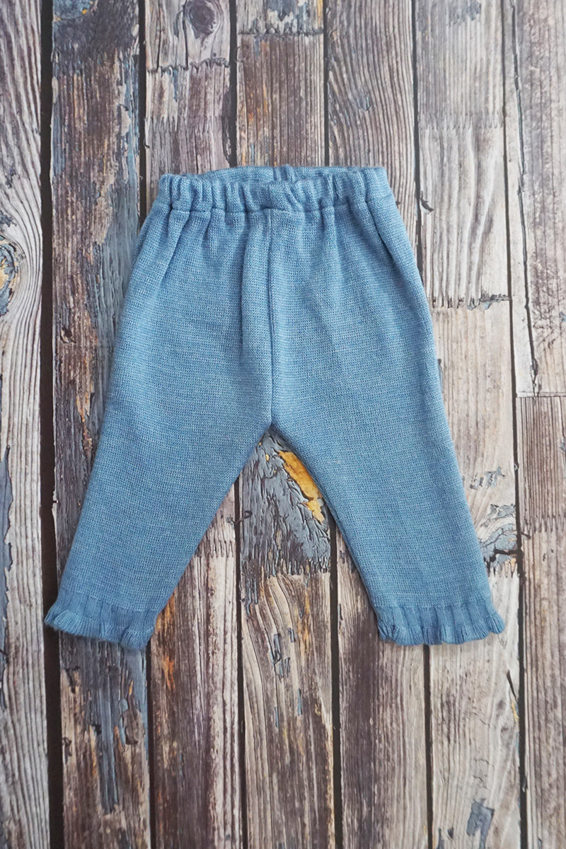 Sweater Knitted Dress With Knitted Pant-Lemon