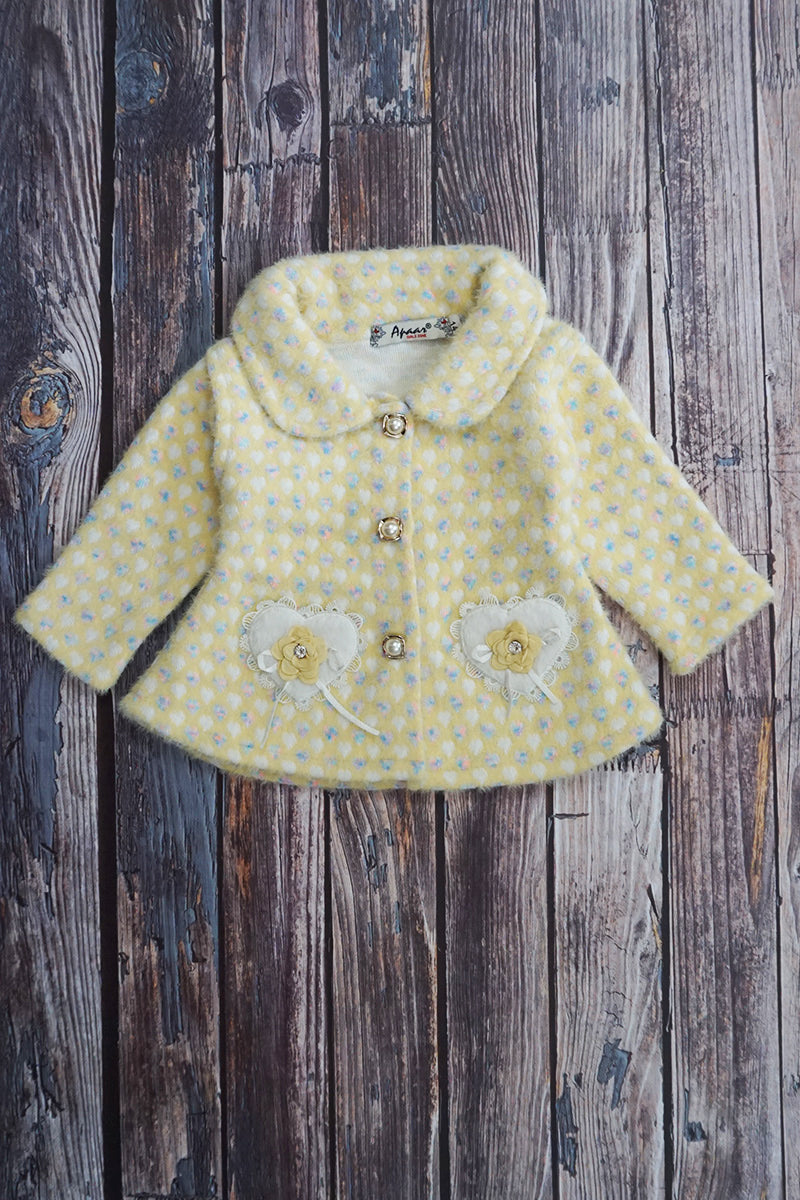 Sweater Knitted Dress With Knitted Pant-Lemon