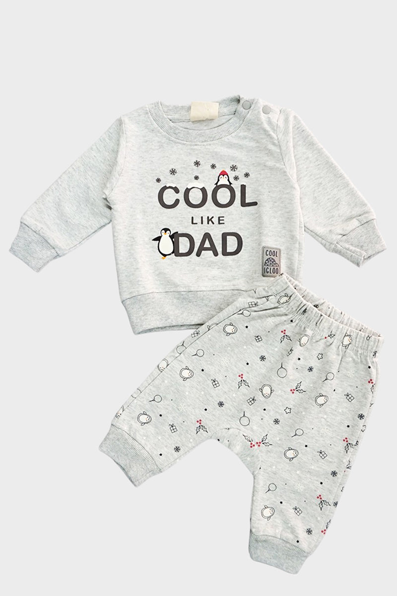 Full Sleeves Cotton Jogger Set (Grey)