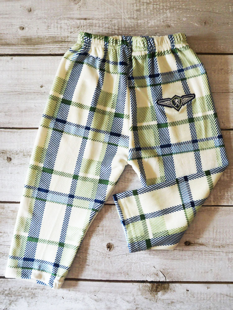 White Velvet Checkered Pajama (4-5 Years)