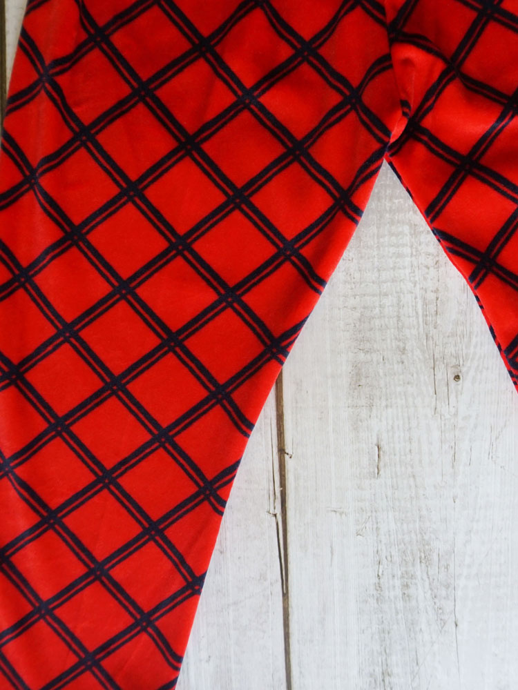 Red Velvet Checkered Pajama (4-5 Years)