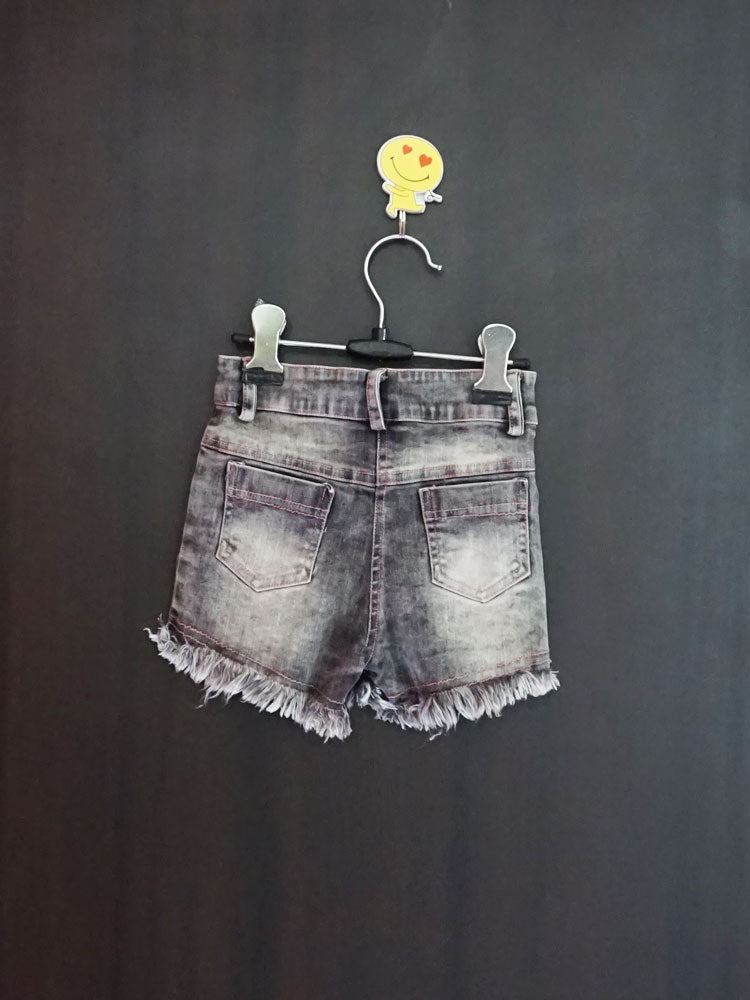 Frayed Denim Short