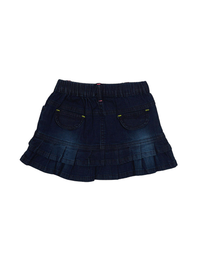 3-Giraffes Cotton Top Denim Skirt