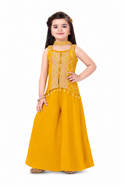 Asymmetric Zari Top w Palazzo ( 50% off )