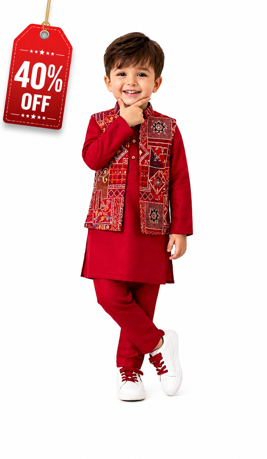 TT-Kurta Pajama Emb Jacket
