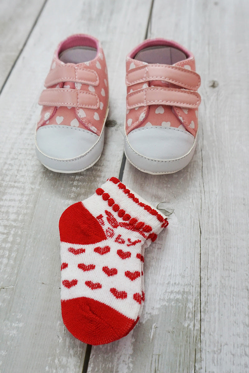 Baby Girls Shoes with Socks Set