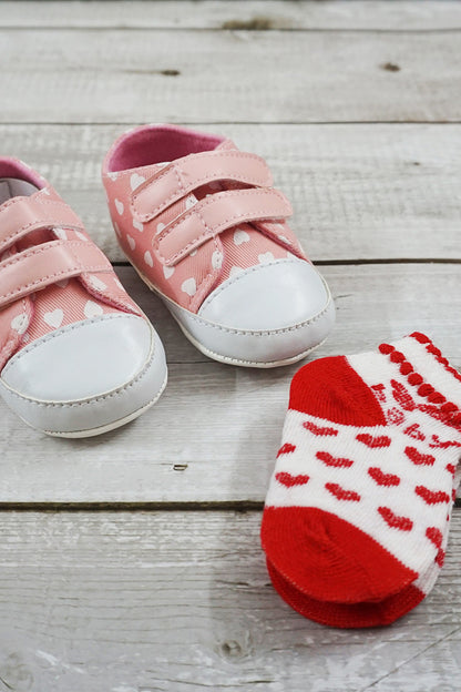 Baby Girls Shoes with Socks Set