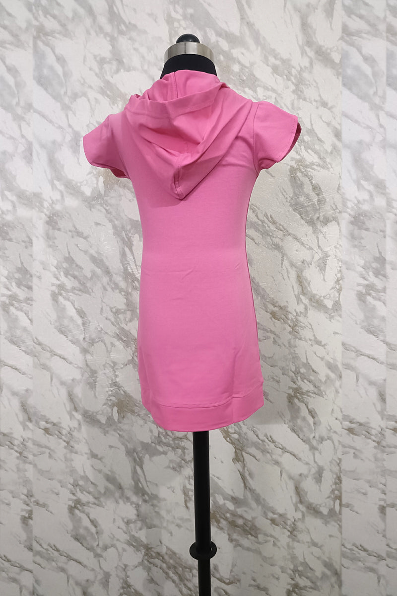 100% Cotton Bodycon Dress (Pink)