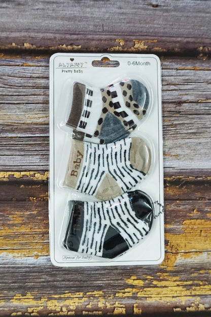 Baby Cotton Socks (Pack of 3)