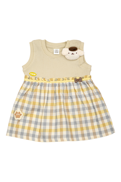 Soft Checkered Frock with Bloomer