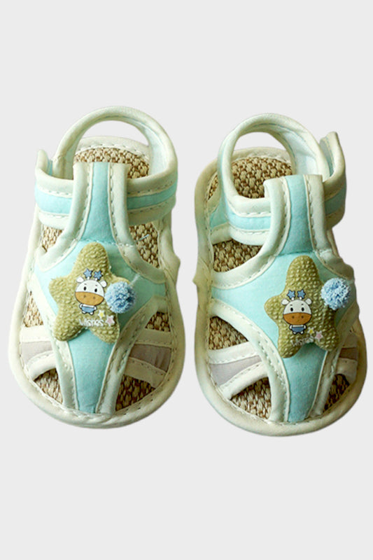 Unisex Baby Sandal with Anti Skid Sole (Star-Blue)