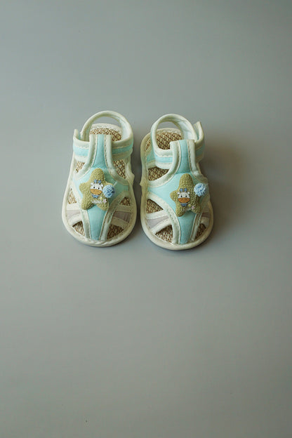 Unisex Baby Sandal with Anti Skid Sole (Star-Blue)