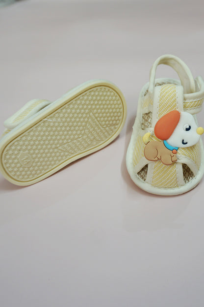 Unisex Baby Sandal with Anti Skid Sole (Lemon)