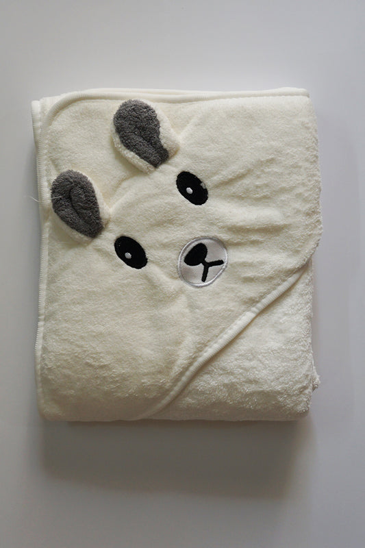 Hooded Terry Towel (White)