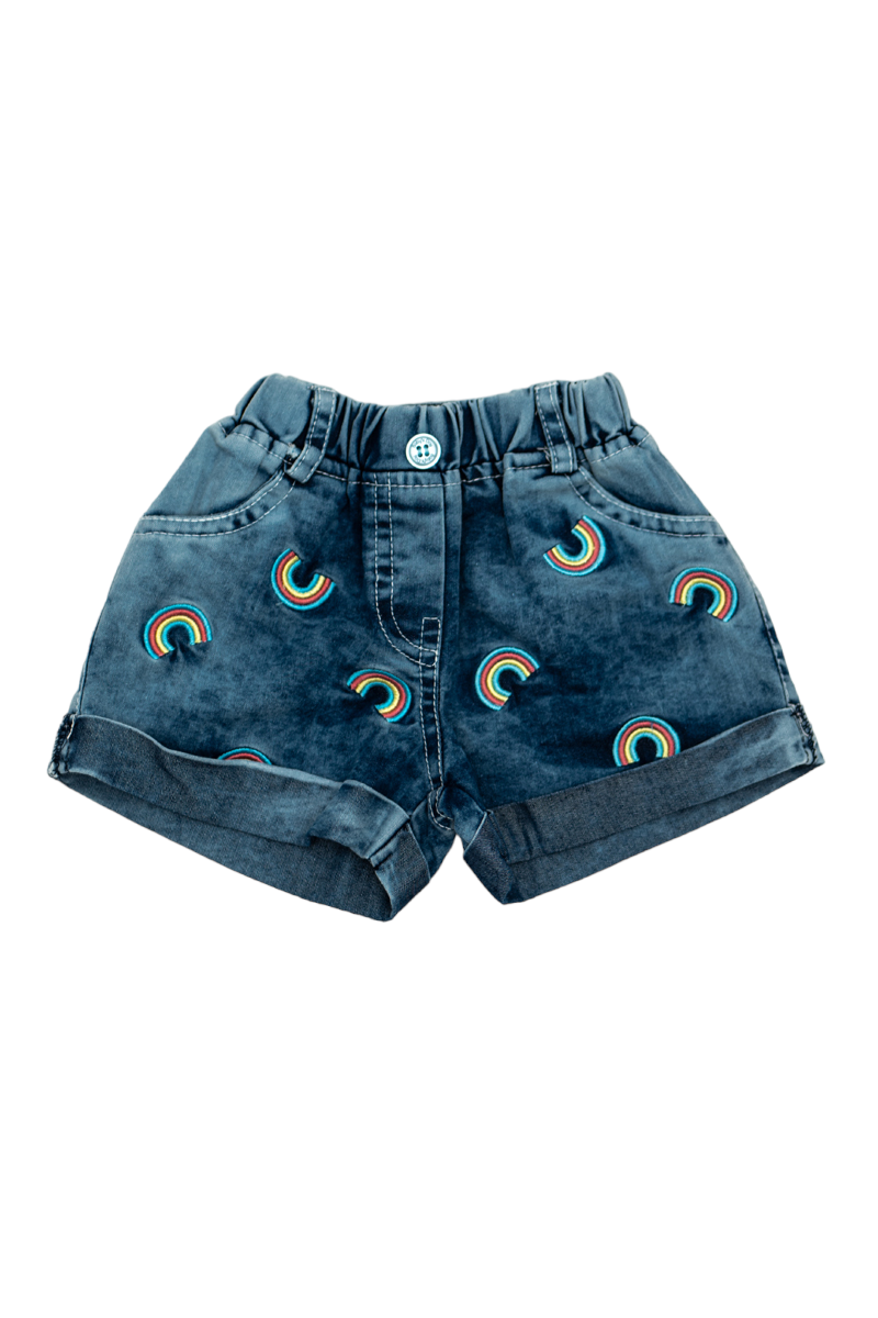 Rainbow hot sale jean shorts