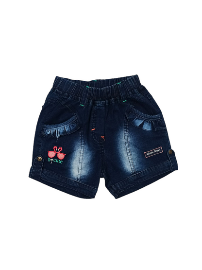 Flamingos Denim Short