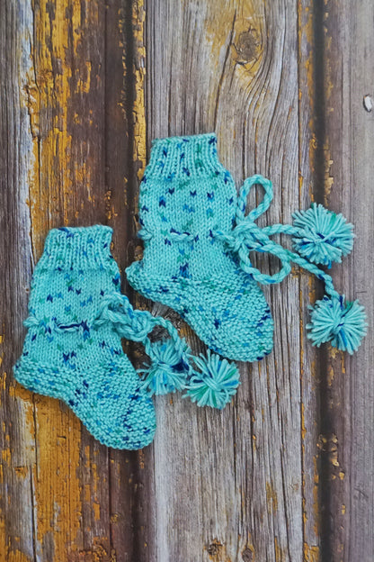 Handknitted Socks- Blue