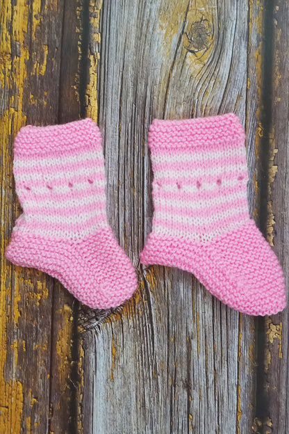 Handknitted Socks- Pink