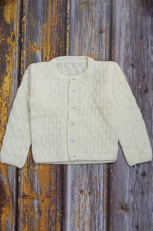 Handknitted Sweater - White