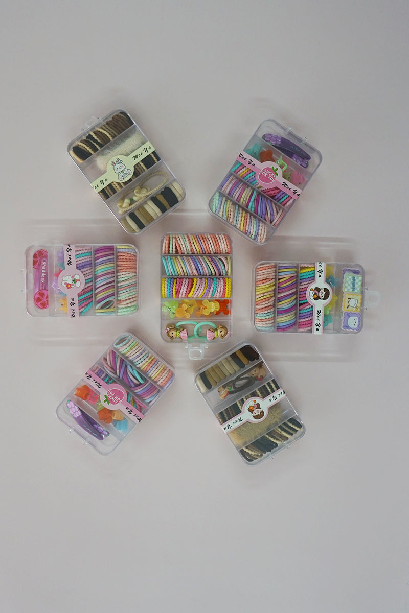 Hair Clips & Rubber Band Accessories Box