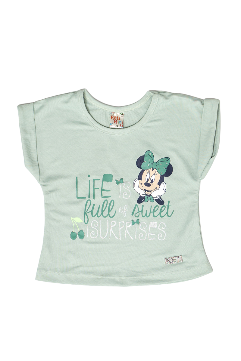 Minnie Hosiery Top & Shorts (Green)